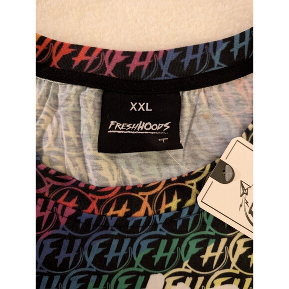 Fresh Hoods 3D Rainbow Pride Shirt Size 2XL Brand New! - Picture 3 of 12